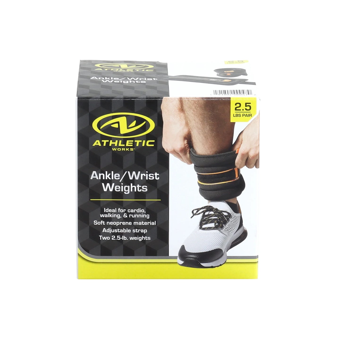 (2 Pack) 5Lb Pair Ankle & Wrist Weights (2Pcs, Each One Is 2.5LBS), Adjustable Strap