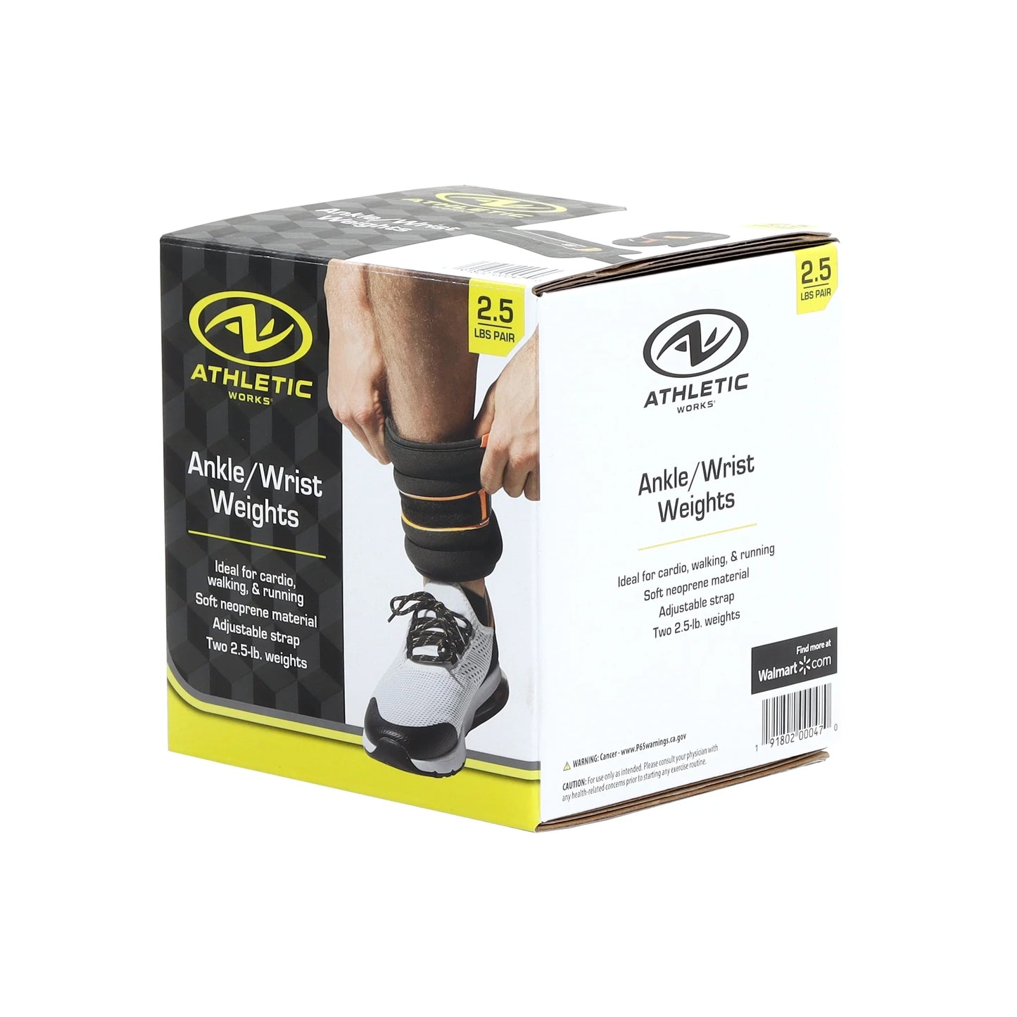 (2 Pack) 5Lb Pair Ankle & Wrist Weights (2Pcs, Each One Is 2.5LBS), Adjustable Strap