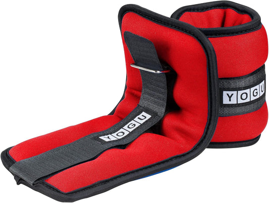 Ankle Weight/Wrist Weight Set with Neoprene Padding for Breathable Comfort- Fully Adjustable for Most Ankles, Wrists and Legs